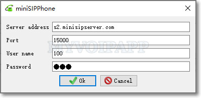 Configure SIP account